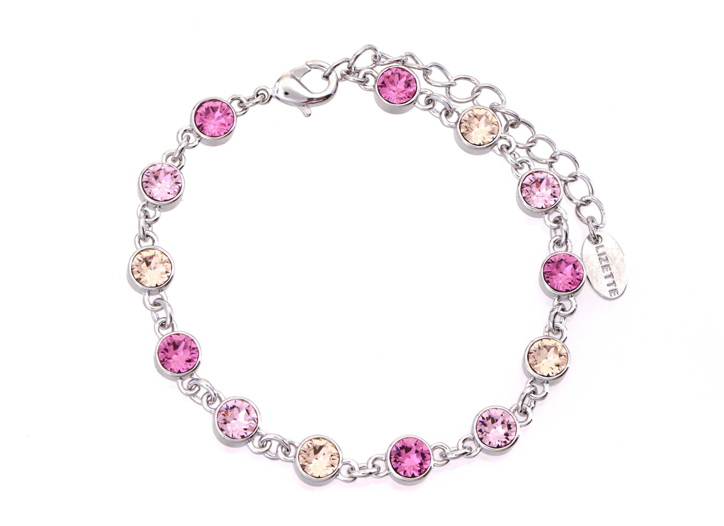 Joline armband i rosa toner
